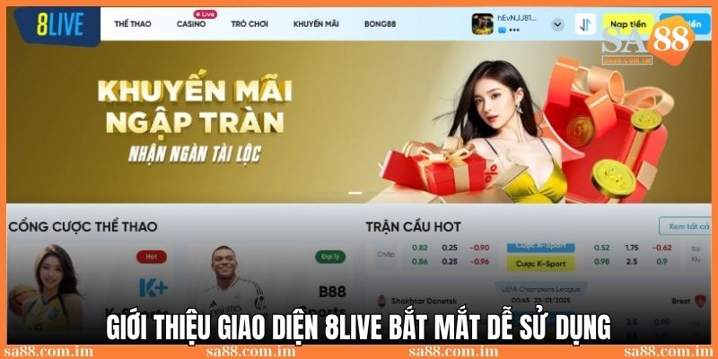 Giao diện được thiết kế với bố cục dễ hiểu